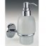 WALL SOAP DISPENSER GLASS ROYAL CHROME
