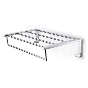 WALL SHELF Nº20 WITH HOOKS (20") MIA CHROME