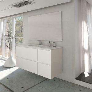 JOB 120, Blanc Matt, 4 Tiroirs