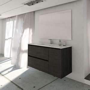 SUN 100, Cendre, 2 Tiroirs / 1 Porte