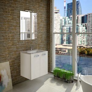 ANGE 60 Blanc Matt, 2 Portes