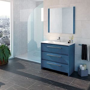 AXEL 80 Bleu, 3 Tiroirs