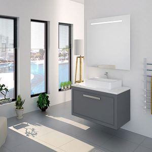 ADAM 60 Gris Matt, 1 Tiroir