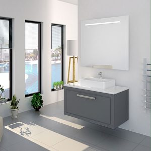 ADAM 80 Gris Matt, 1 Tiroir