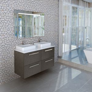 IDA 120 Gris Textil, 4 Tiroirs