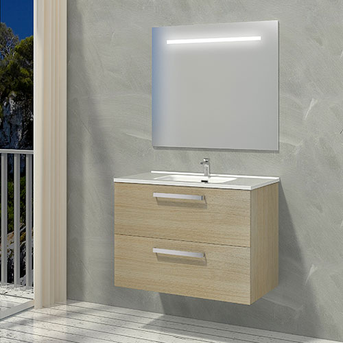 DOUBLE 90 Erable, 2 Tiroirs