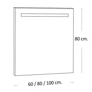 Mirror 80 Horizontal LED Light
