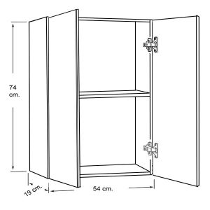 ARMOIRE 74 Nebraska 2 Portes