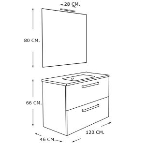 EMI 120 Argile, 2 Tiroirs