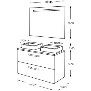 GEMA 120 Fucsia, 2 Tiroirs