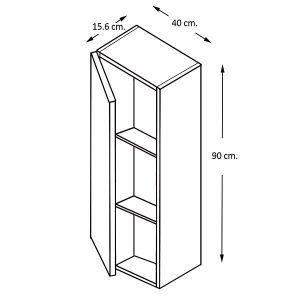 ARMOIRE 90 Bois Clair